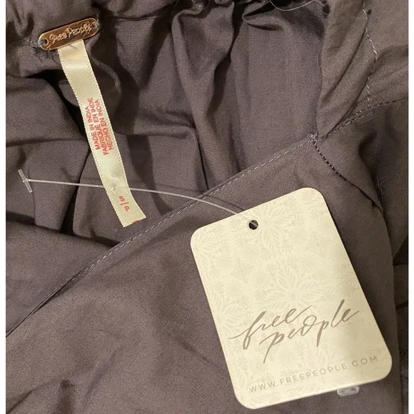 NWT Free People Find Me Here Midi Dress Womens S Shaded Rock Brown Boho - Picture 8 of 12